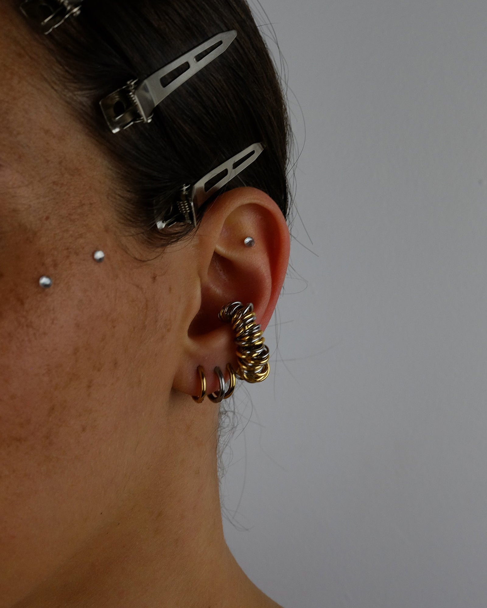 Earcuff ucpcylé en acier inoxydable